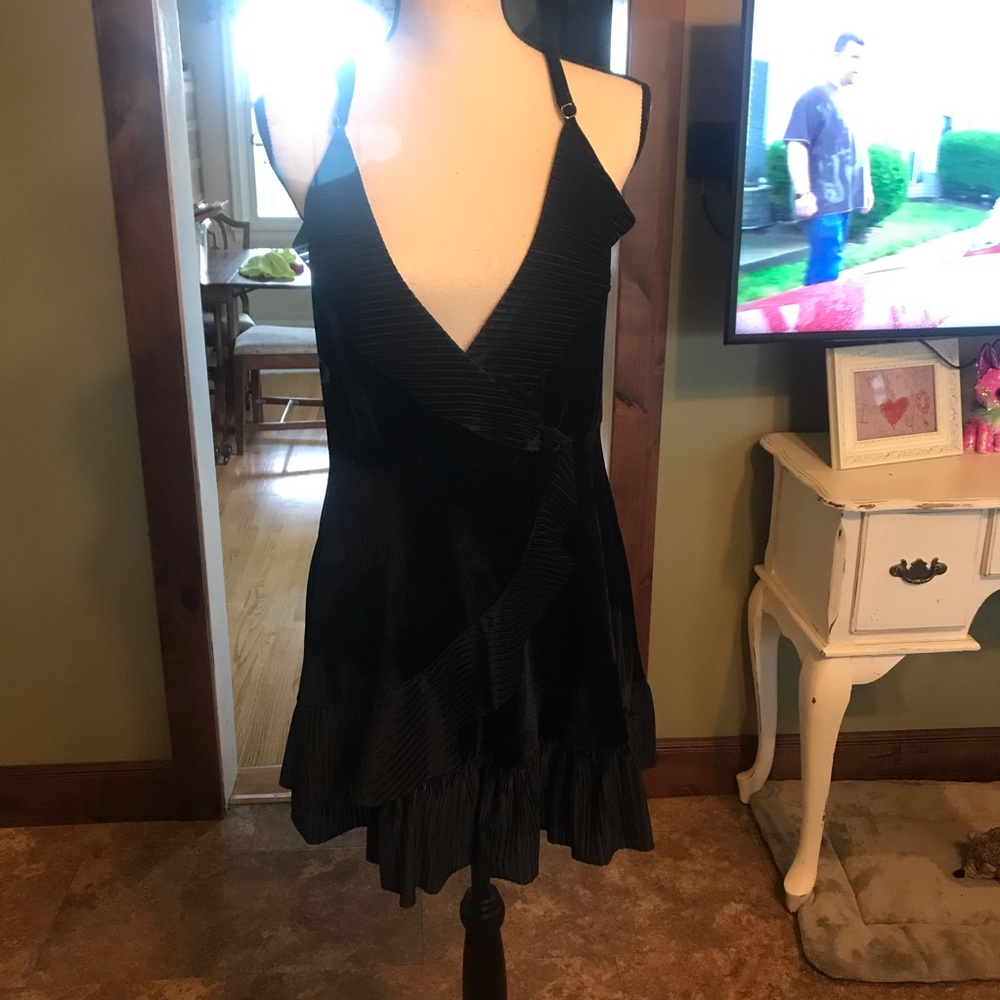 POL Velvet Halter Dress